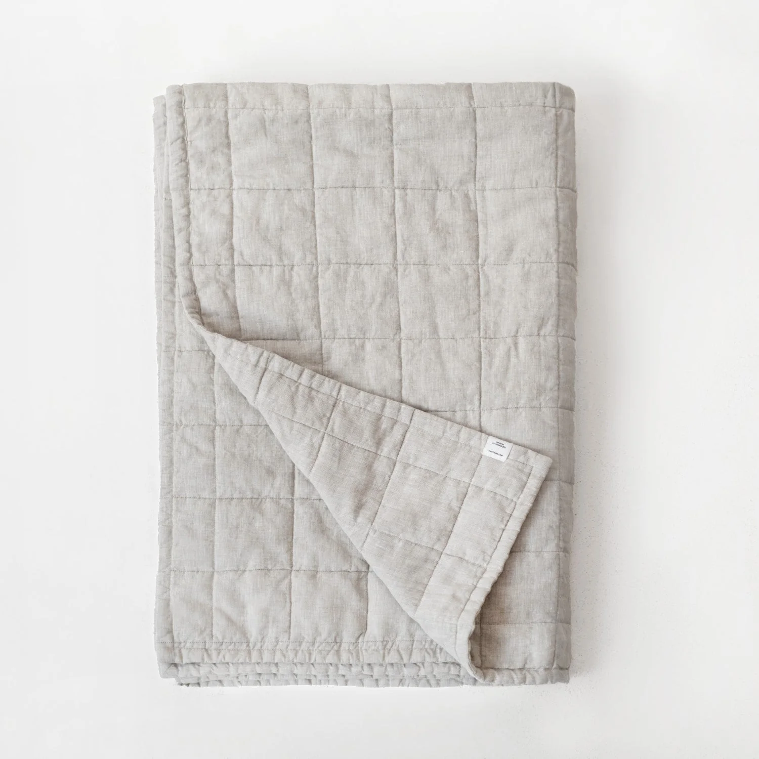 Melange Linen Quilted Blanket - Image 3
