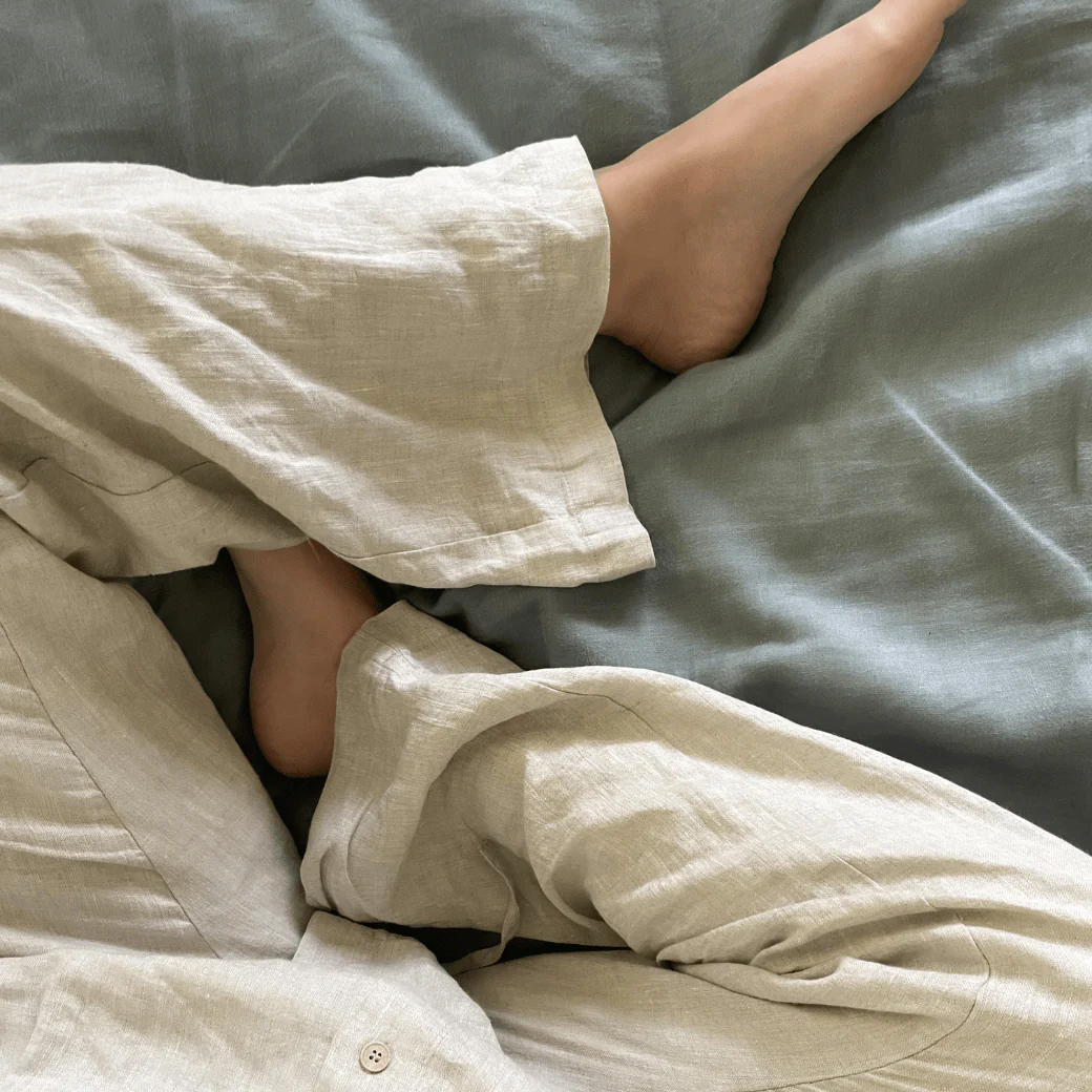 Melange Linen Primrose Loungewear Set - Image 7