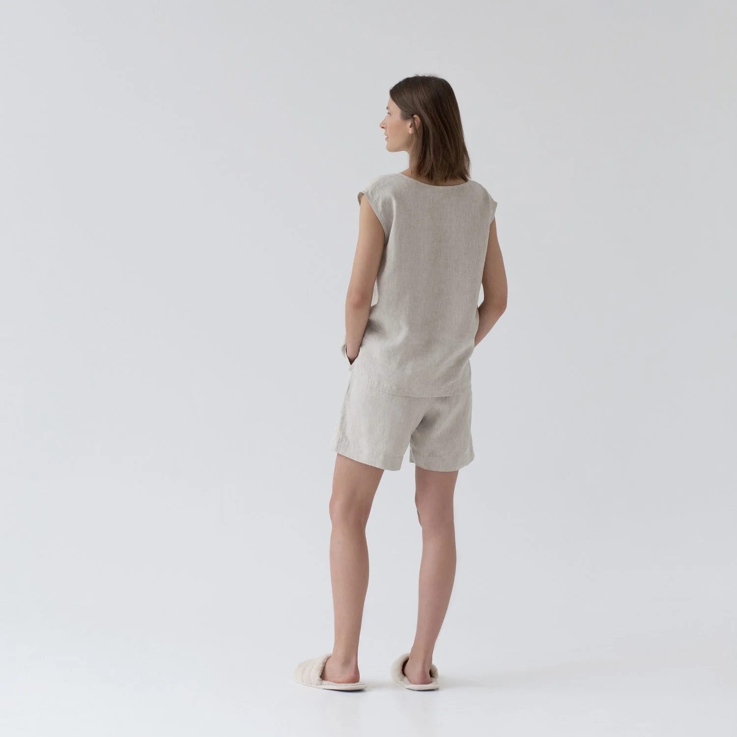 Melange Linen Verbena Pyjama Set - Image 3