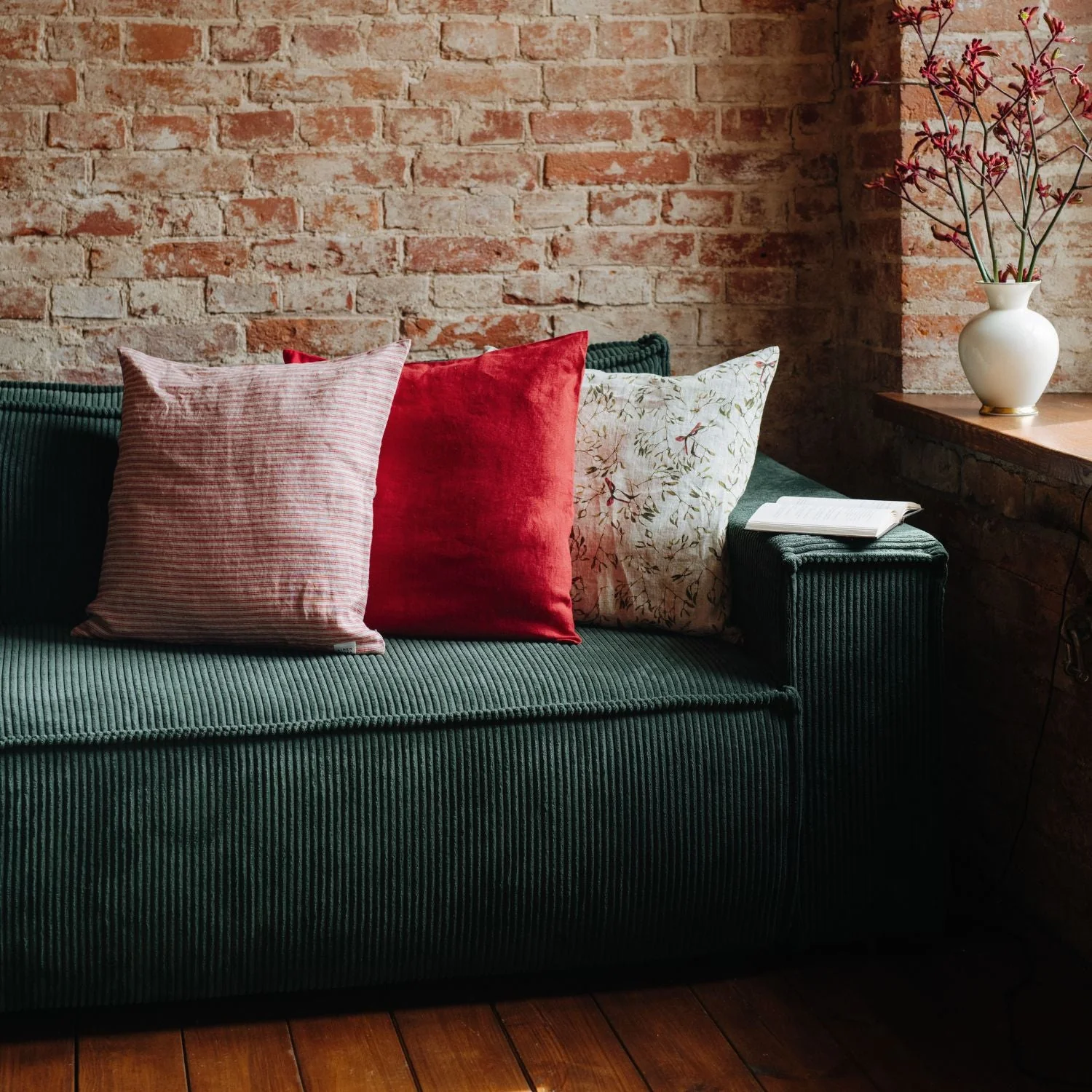 Lava Falls Linen Cushion Cover - Image 2