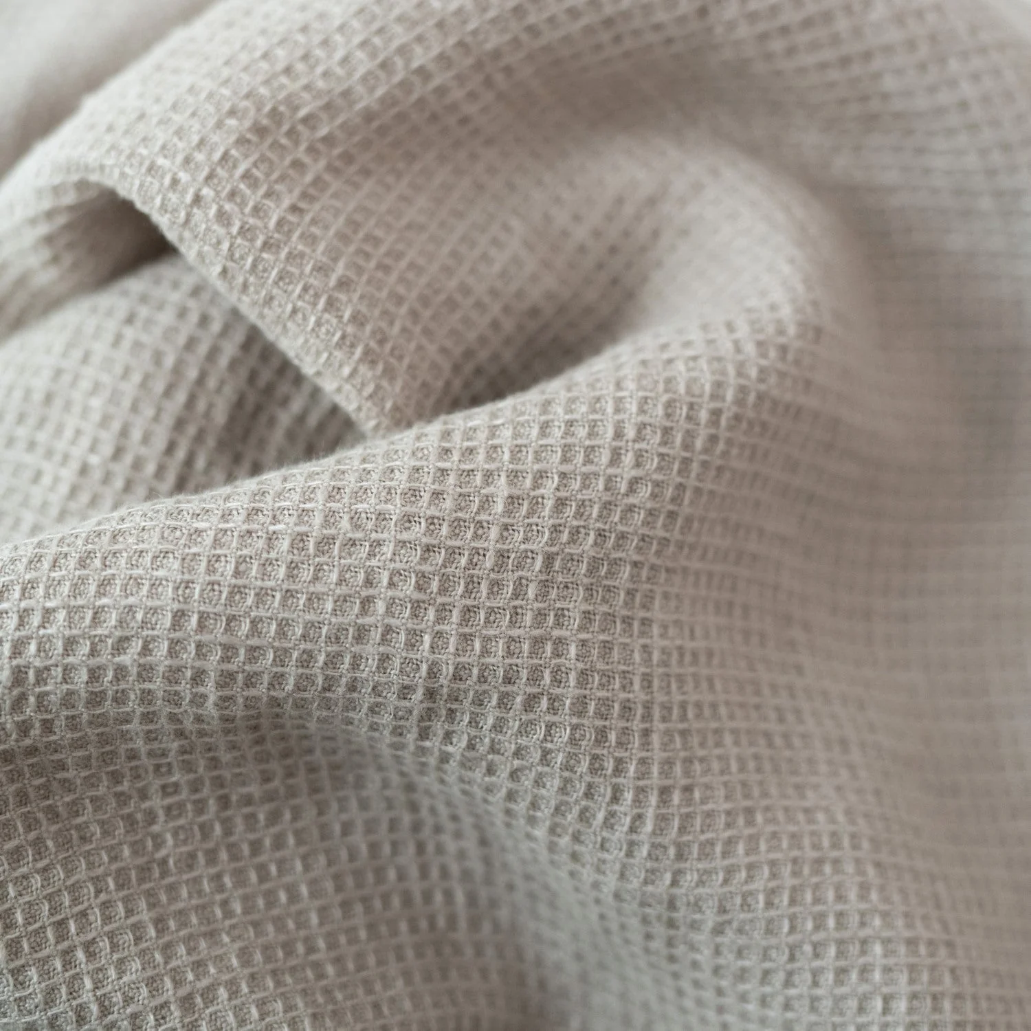 Natural Linen Fine Waffle Towel - Image 2