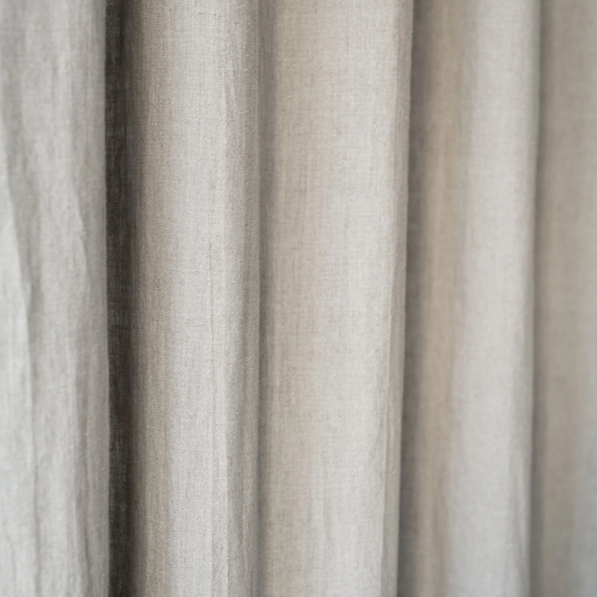 Natural Linen Night Time Rod Pocket Curtain Set of 2 - Image 2