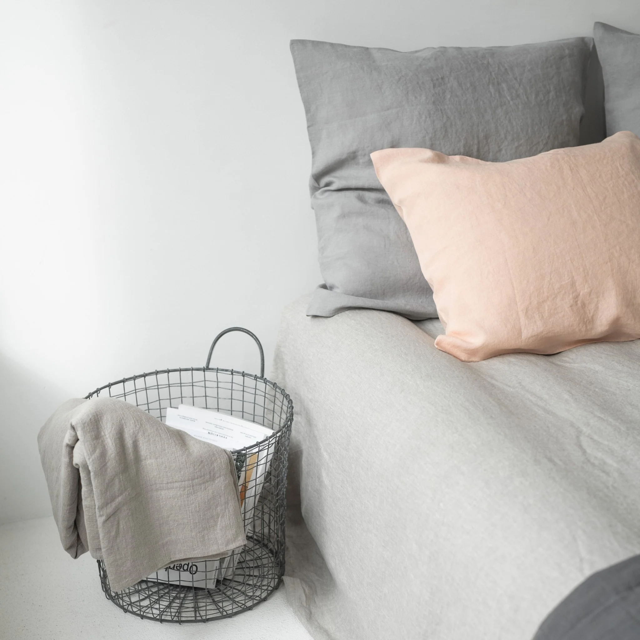 Natural Linen Flat Sheet - Image 2