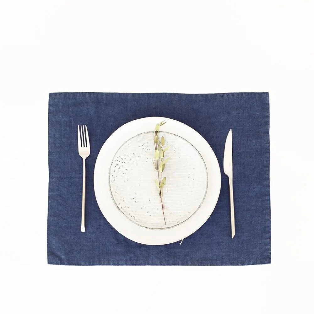 Navy Linen Placemat