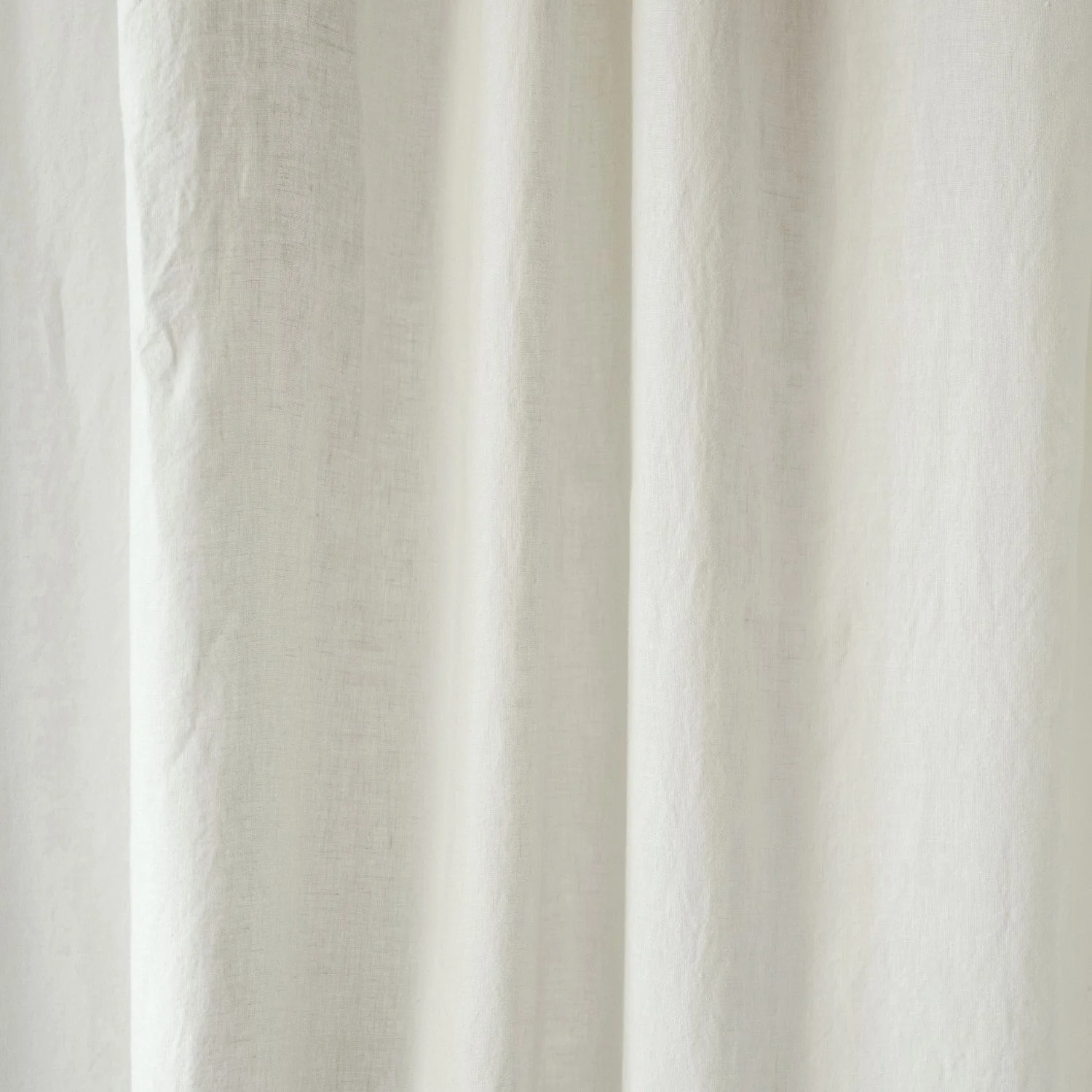 Off-White Linen Night Time Tie Top Curtain Set of 2 - Image 3