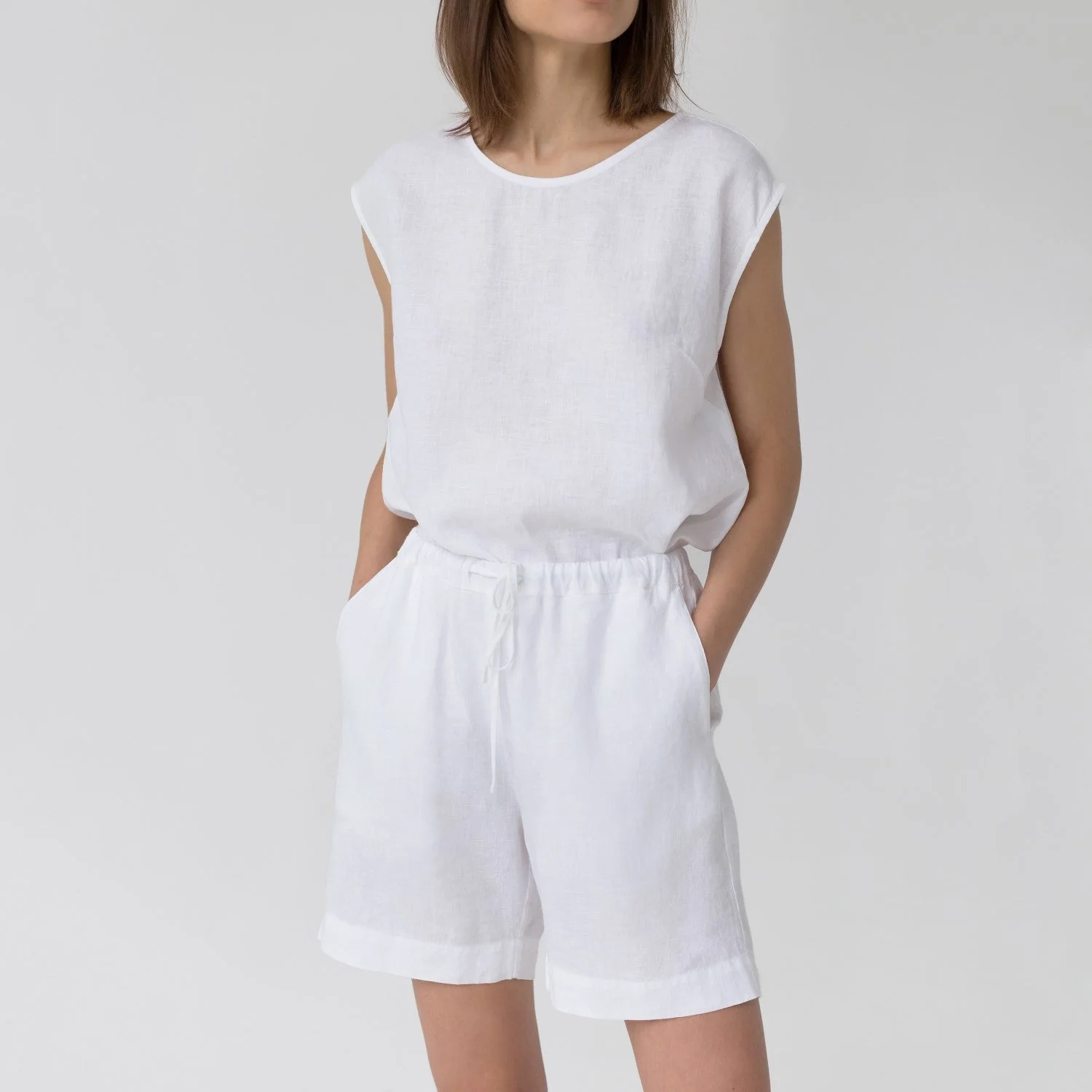 Optical White Linen Verbena Pyjama Set - Image 3