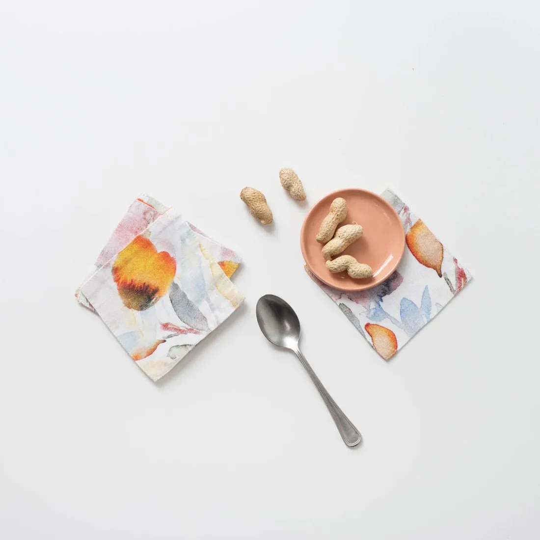 LIMITED EDITION Orange Flow Linen Coasters Set of 4