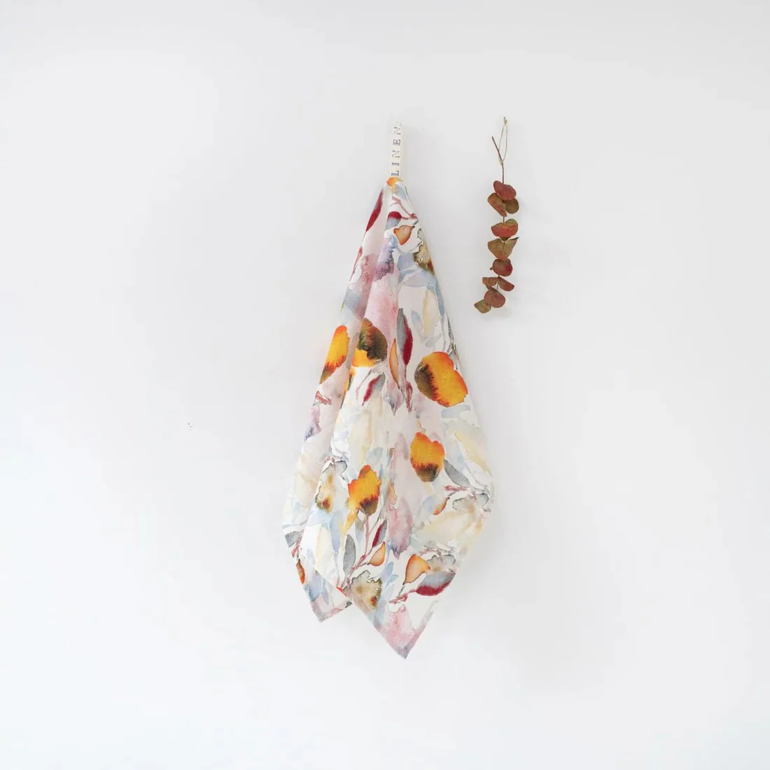 LIMITED EDITION Orange Flow Linen Kitchen Towel