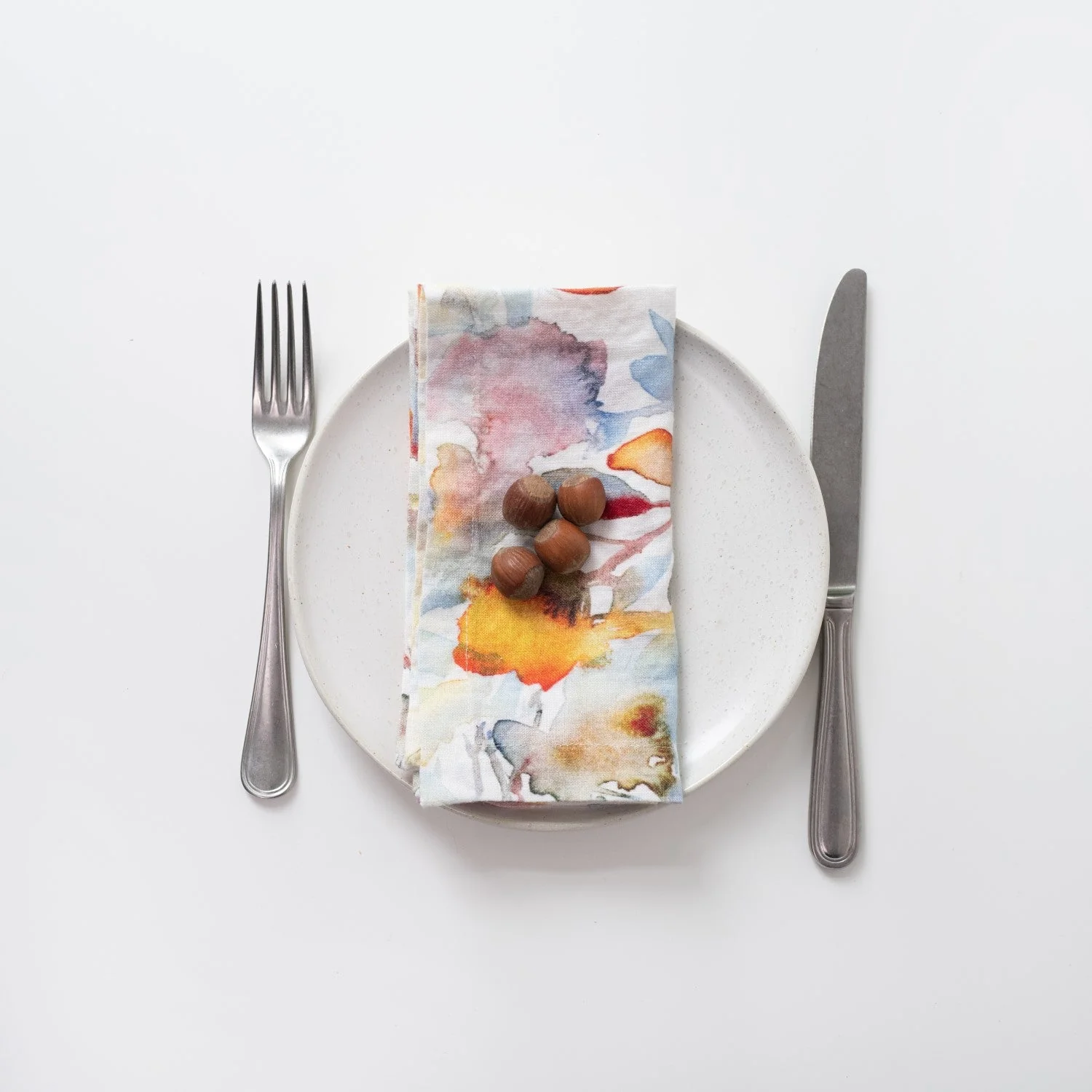 LIMITED EDITION Orange Flow Linen Napkins Set of 2