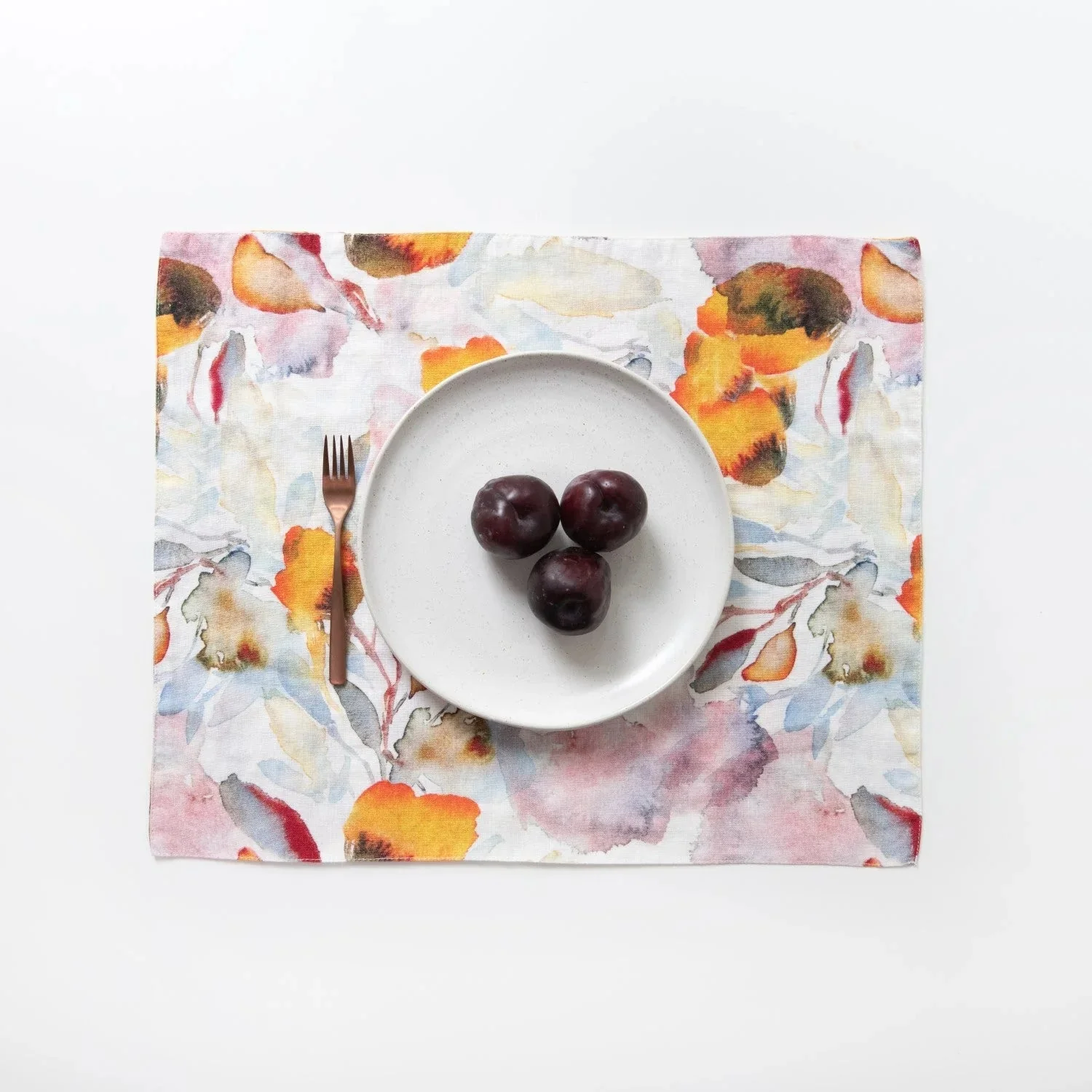 LIMITED EDITION Orange Flow Linen Placemat