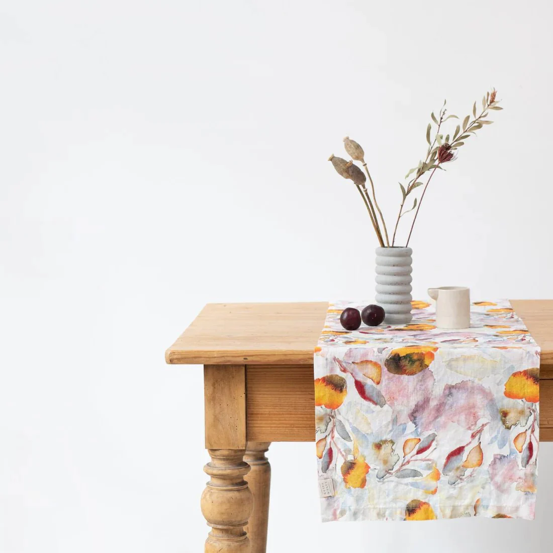 LIMITED EDITION Orange Flow Linen Table Runner