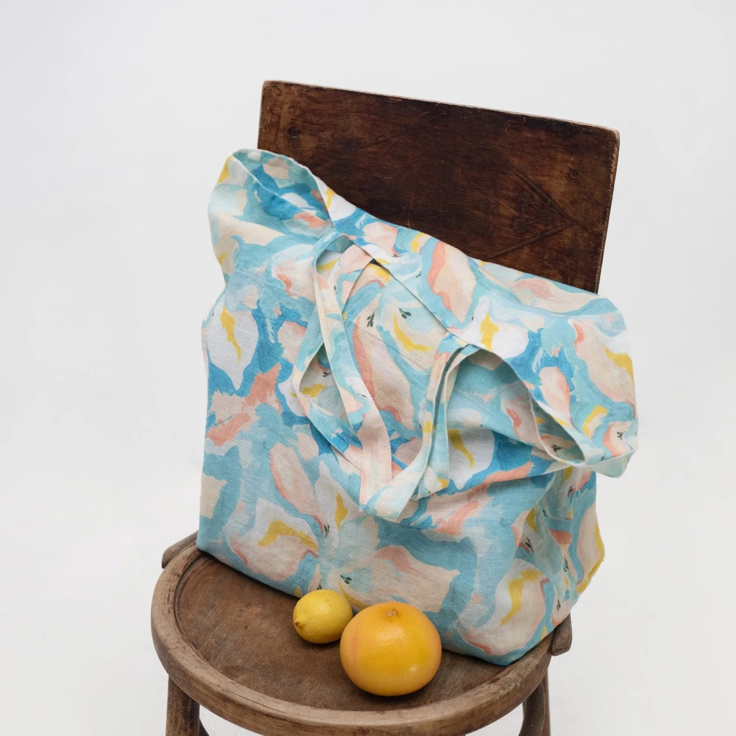 LIMITED EDITION Pastel Iris Linen Big Bag