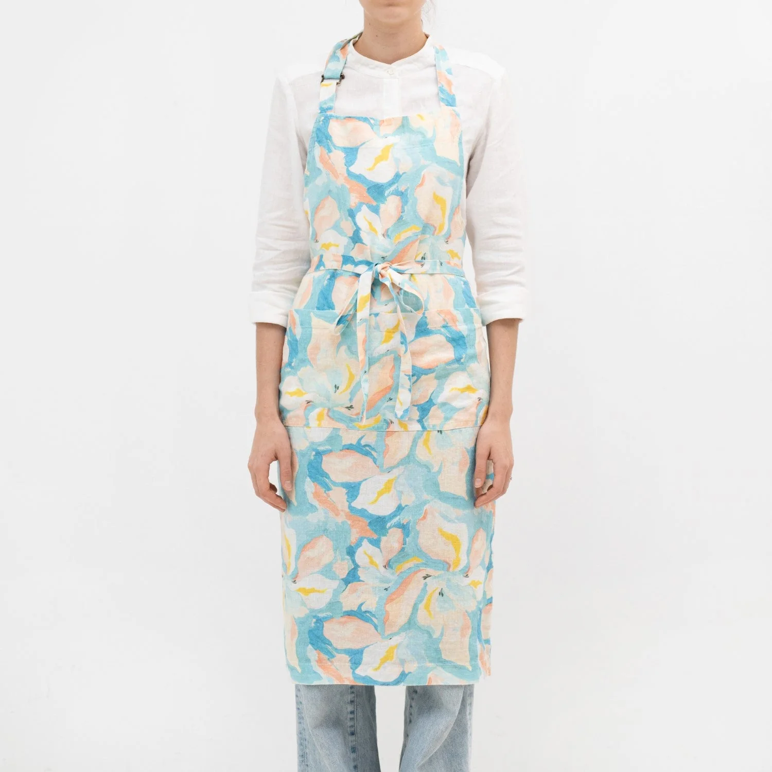 LIMITED EDITION Pastel Iris Linen Chef Apron