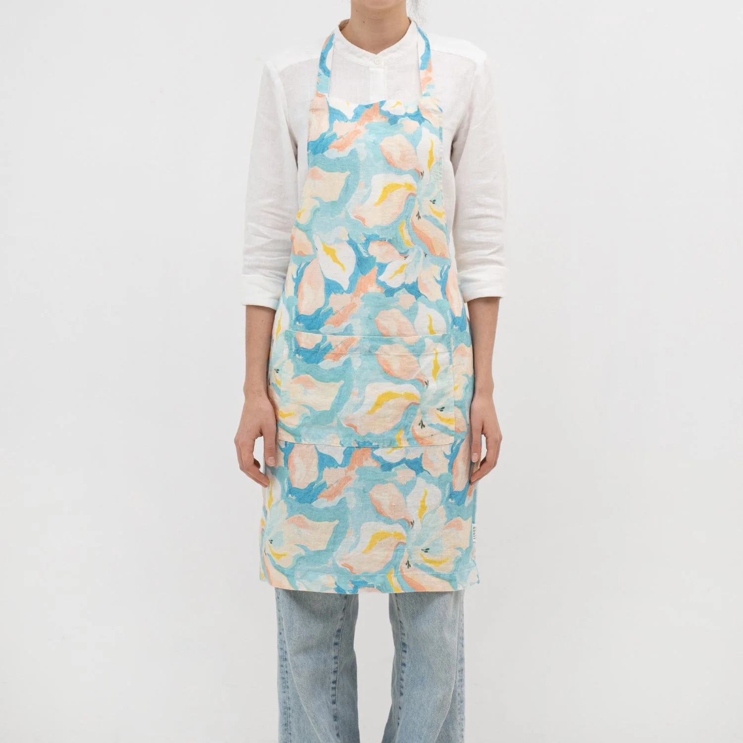 LIMITED EDITION Pastel Iris Linen Daily Apron