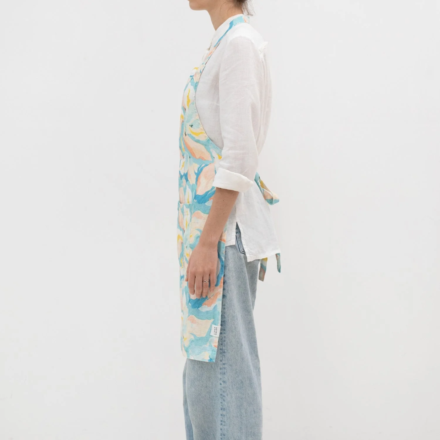 LIMITED EDITION Pastel Iris Linen Daily Apron - Image 2