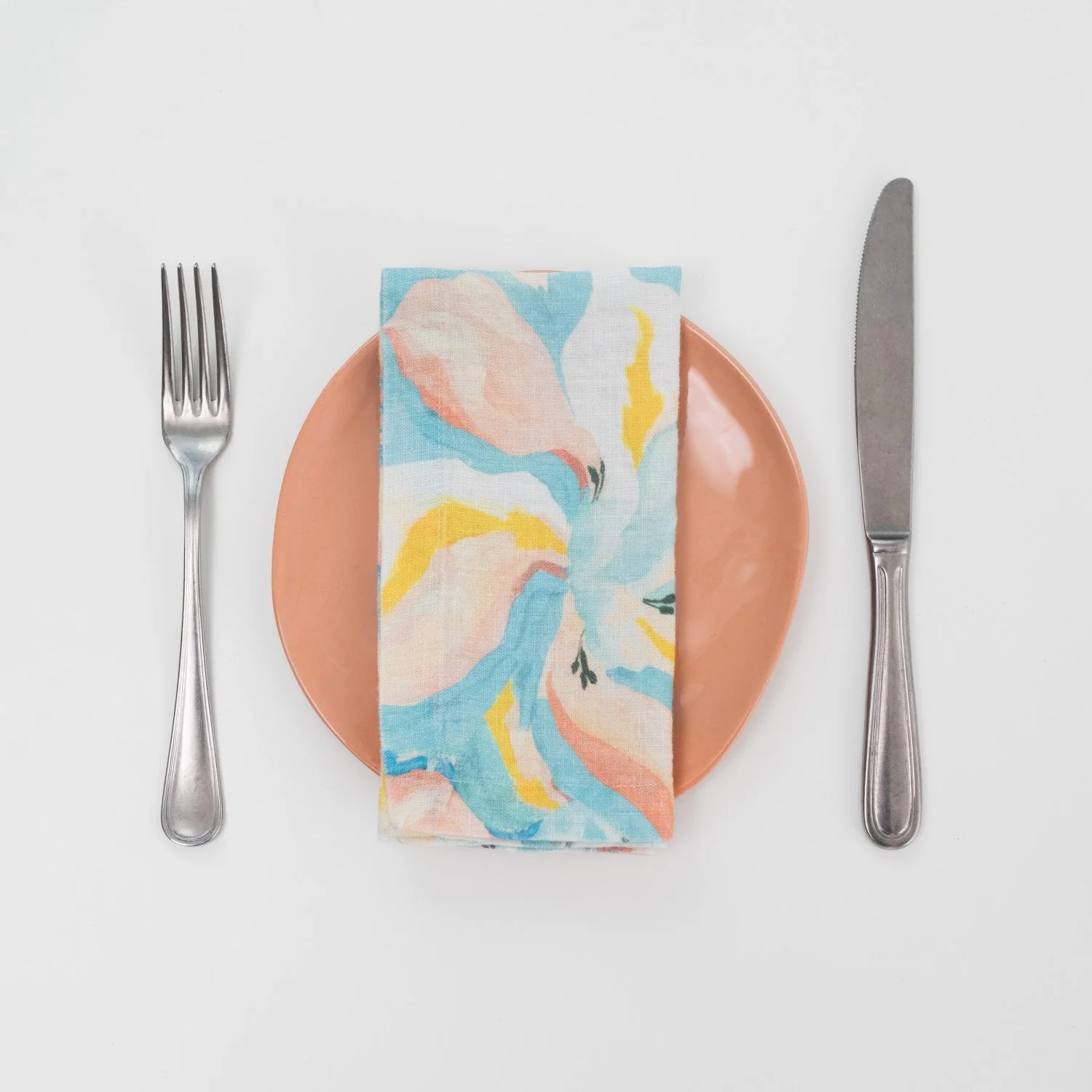LIMITED EDITION Pastel Iris Linen Napkins Set of 2