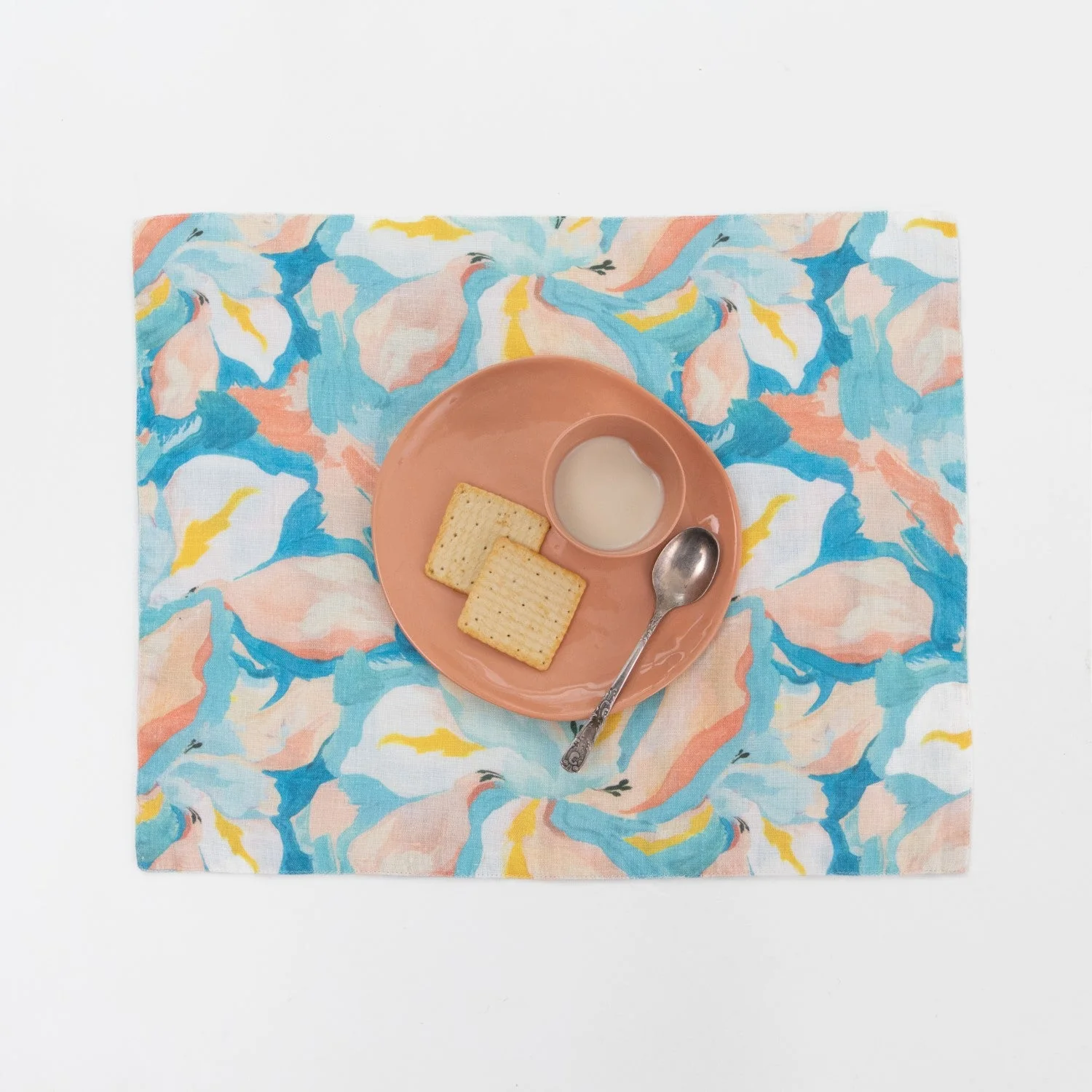 LIMITED EDITION Pastel Iris Linen Placemat