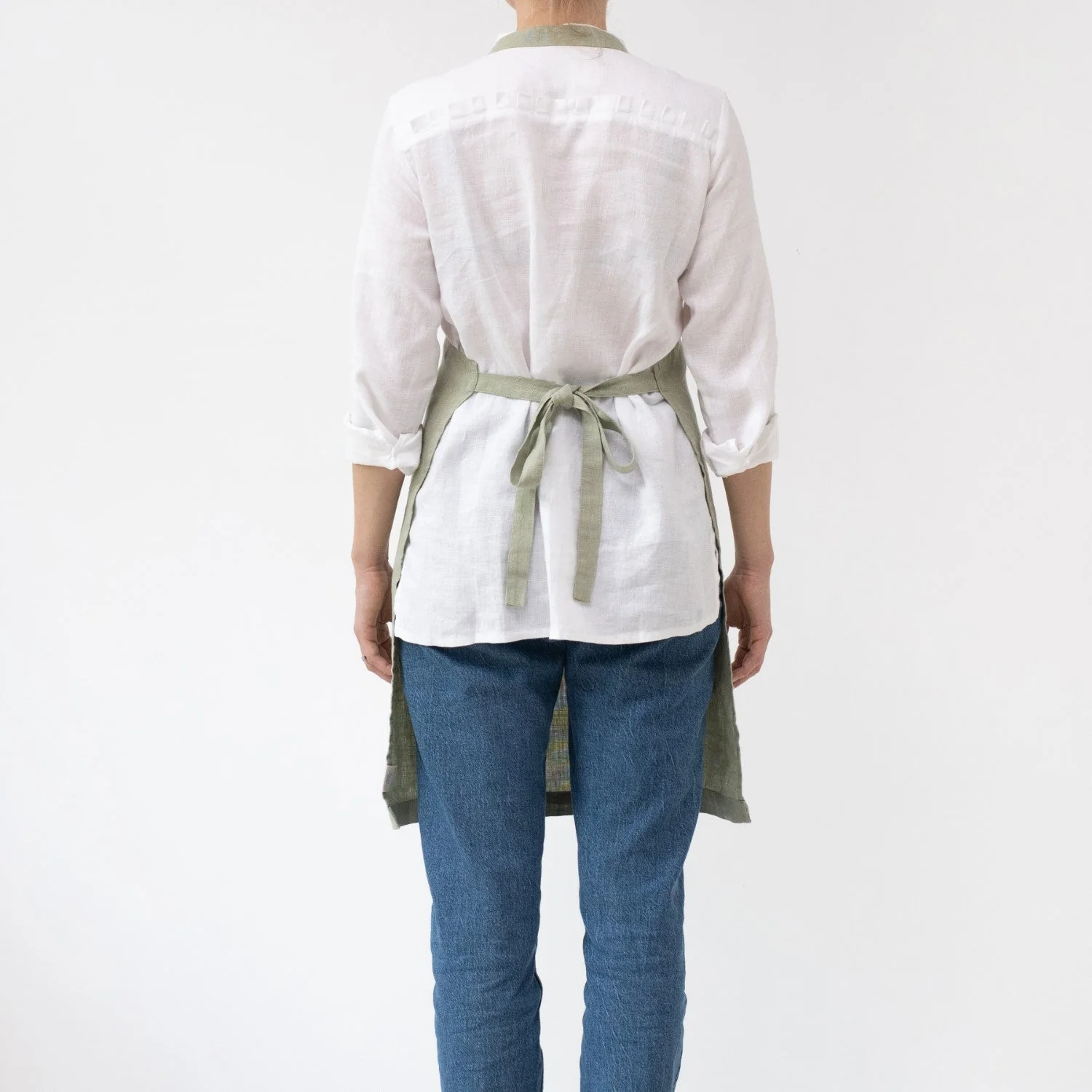 Sage Linen Daily Apron - Image 3