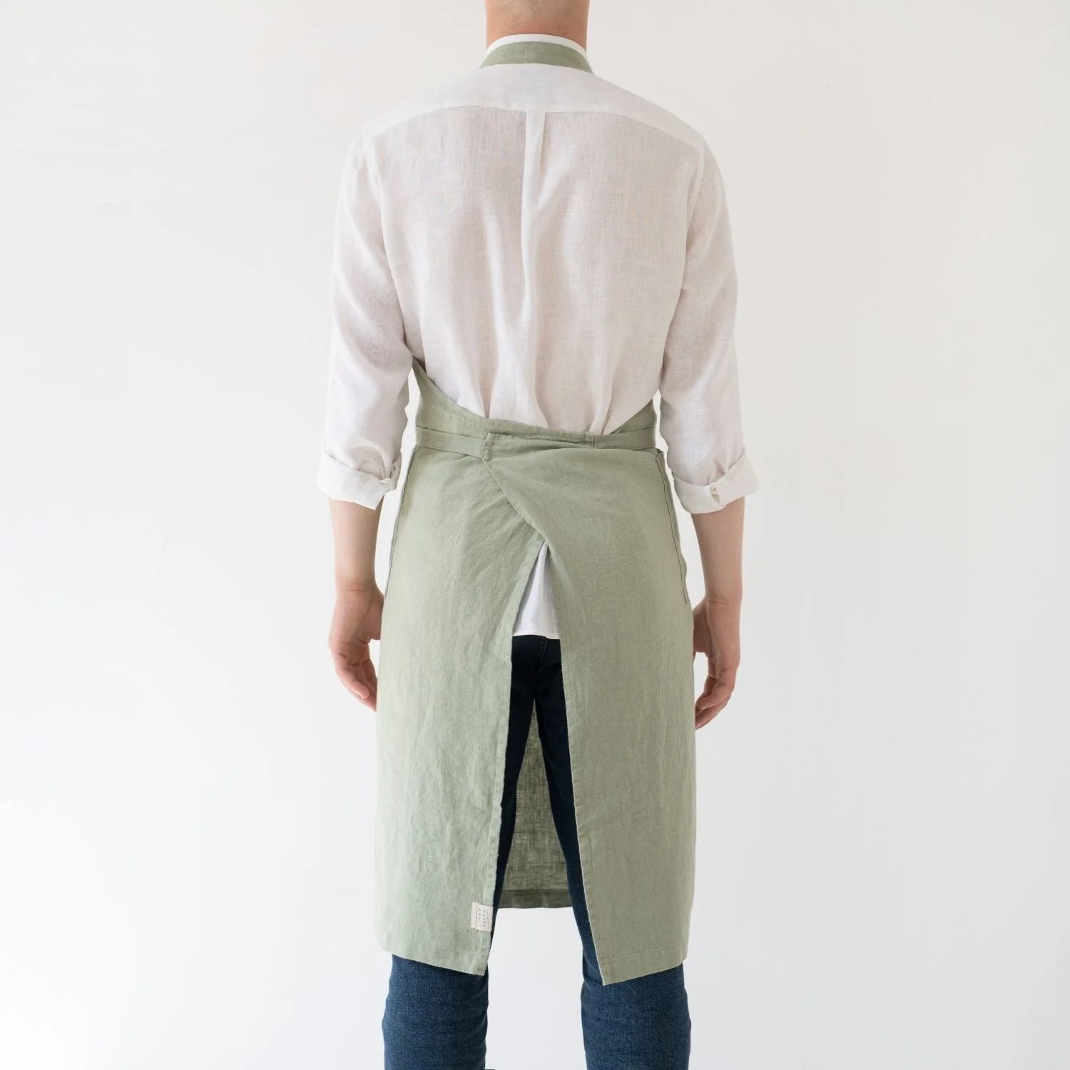 Sage Linen Chef Apron - Image 3