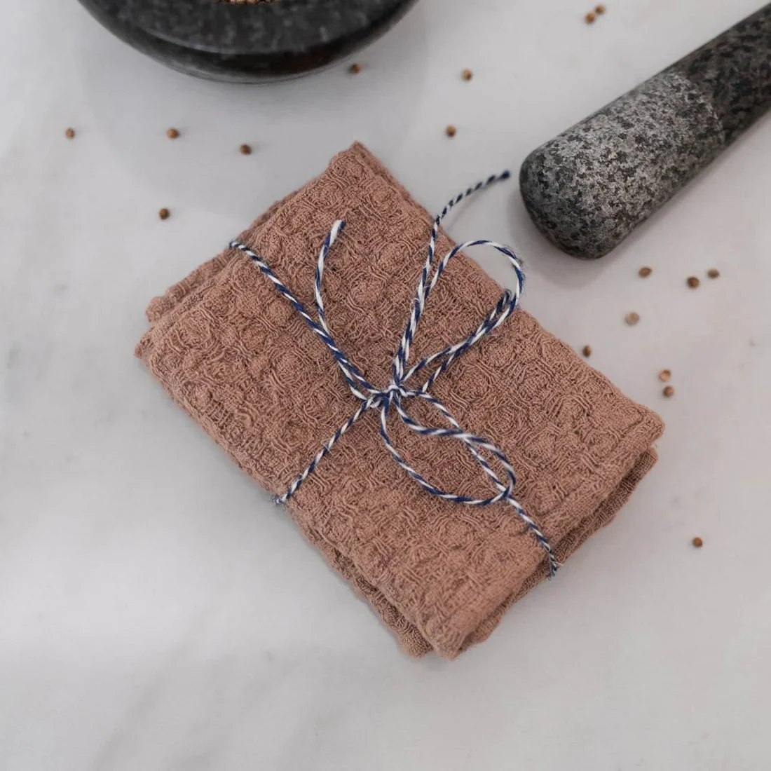 Cafe Creme Linen Dishcloth Set of 2