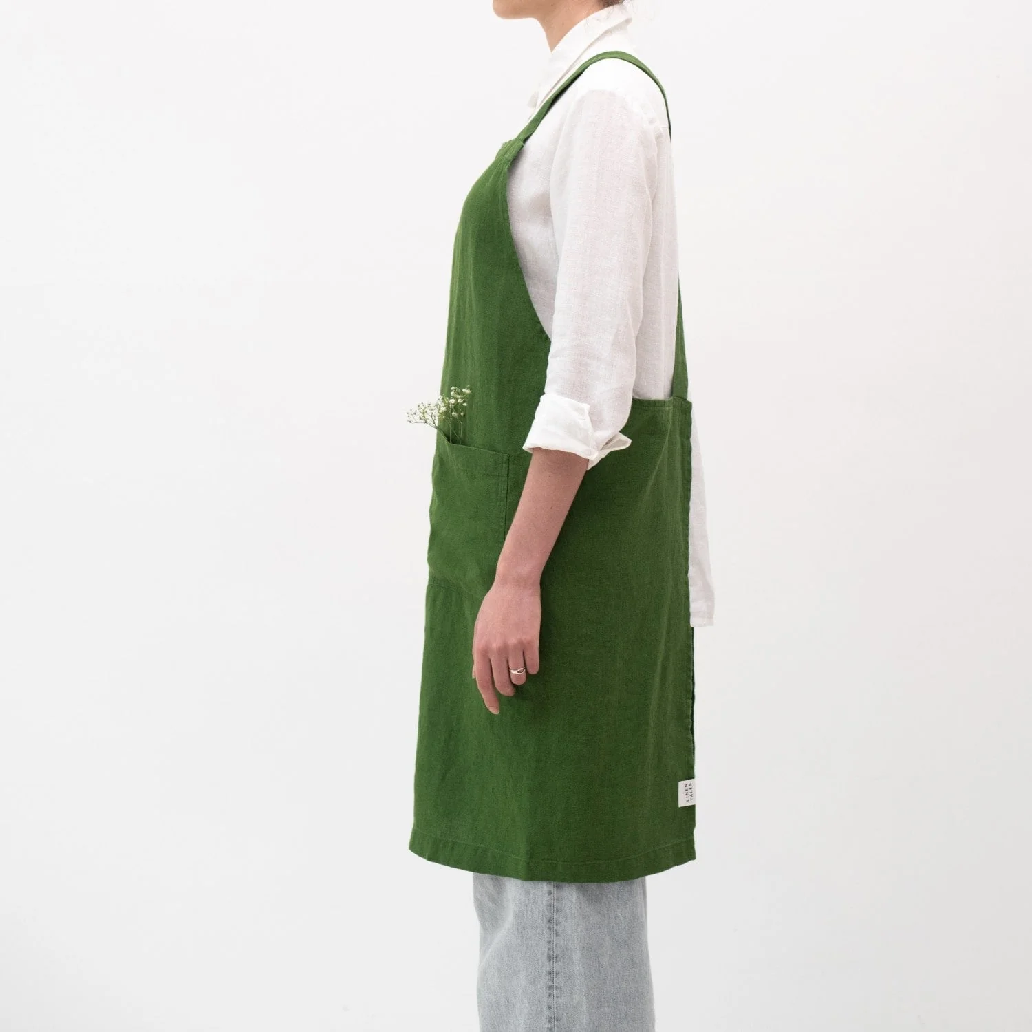 True Green Crossback Apron - Image 2