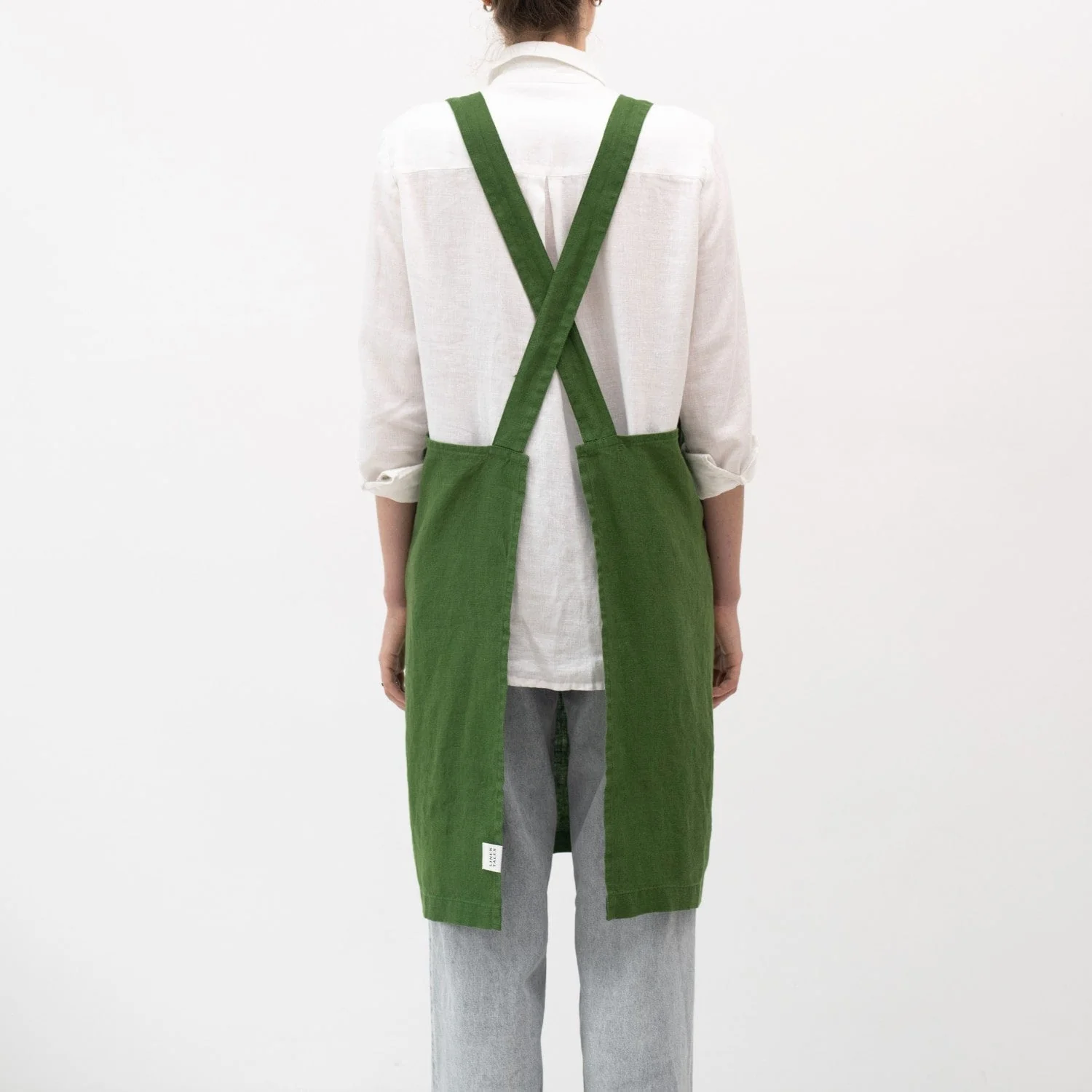 True Green Crossback Apron - Image 3