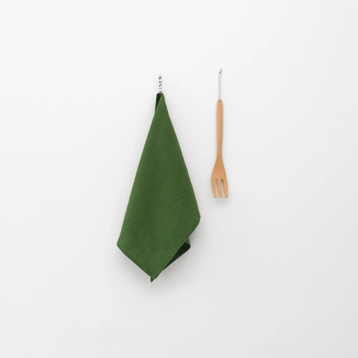 True Green Linen Kitchen Towel