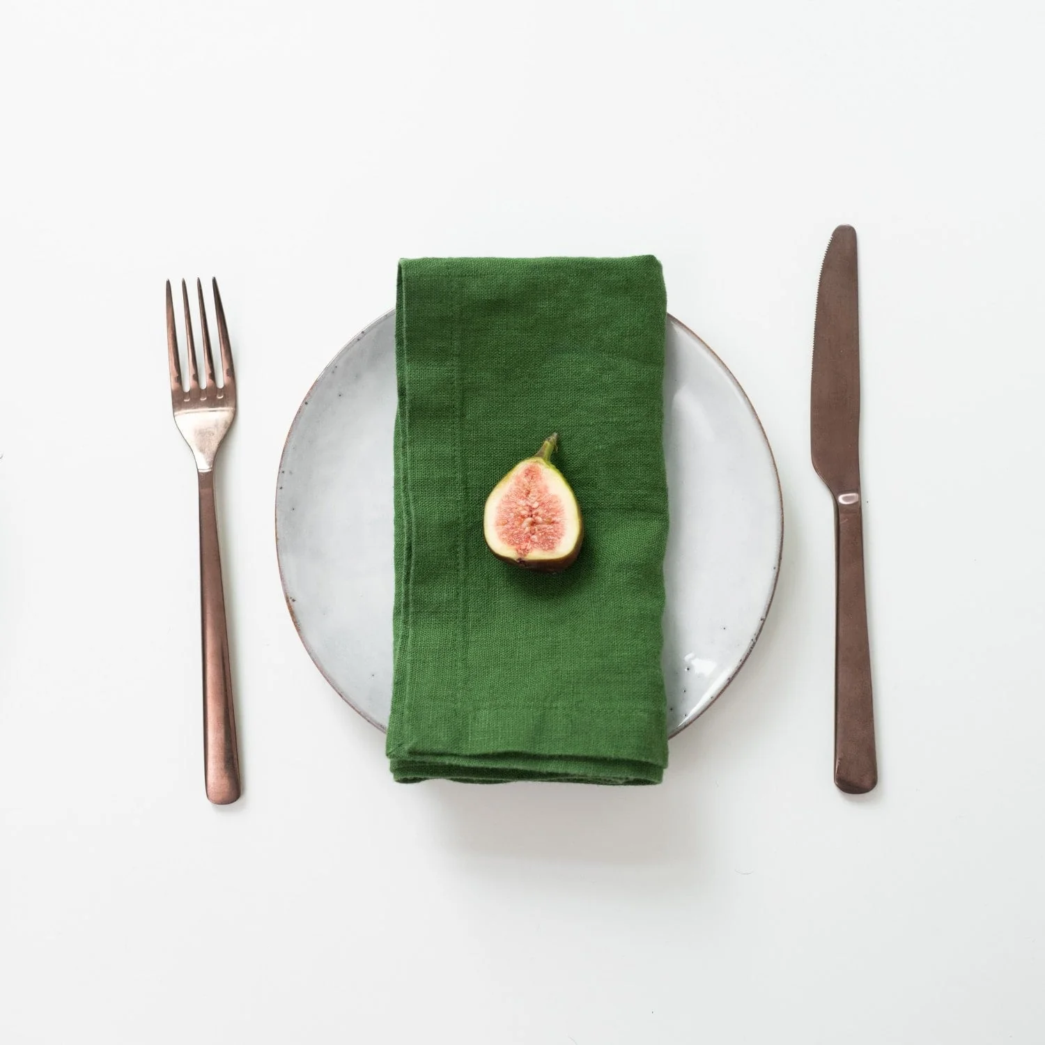 True Green Linen Napkins Set of 2