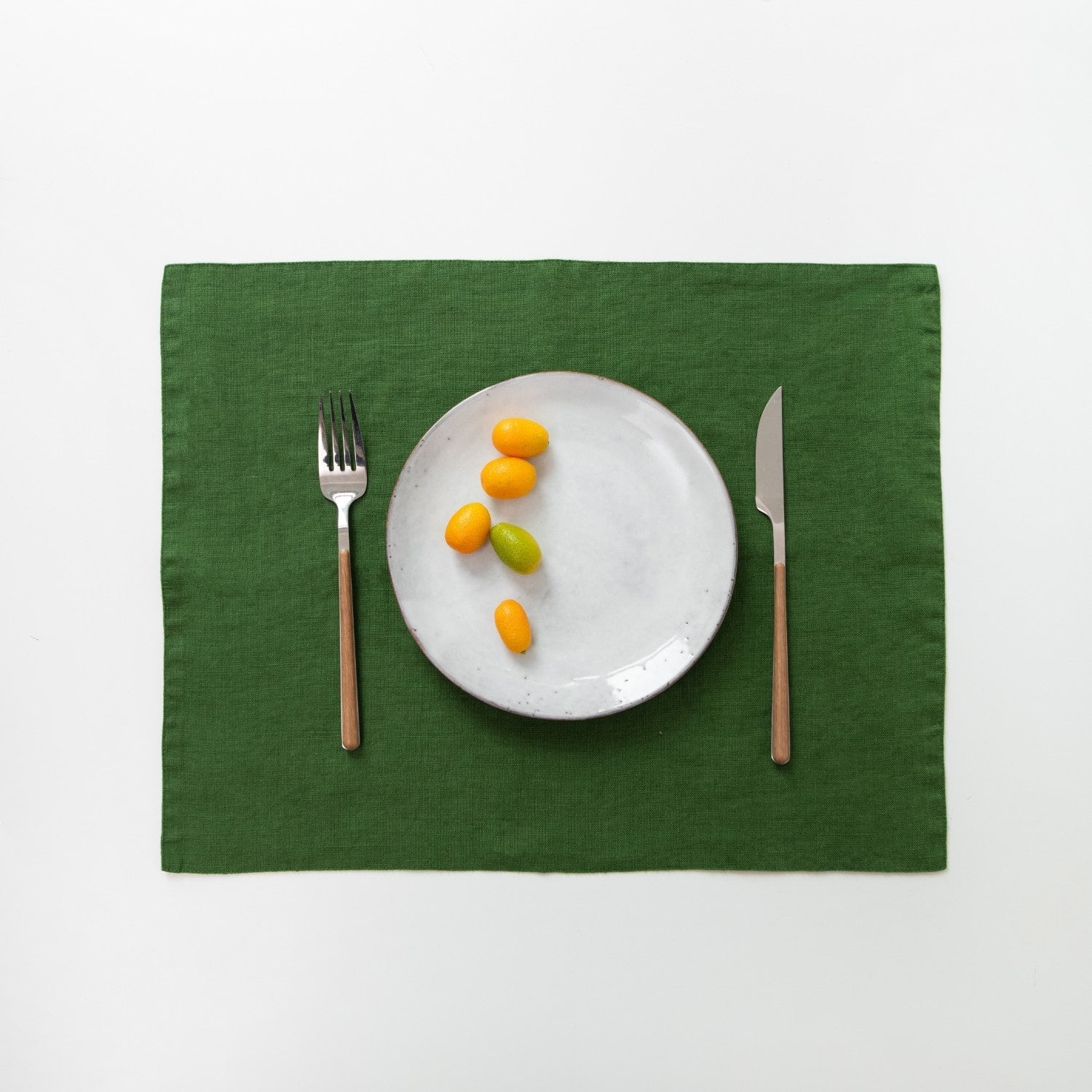 True Green Linen Placemat