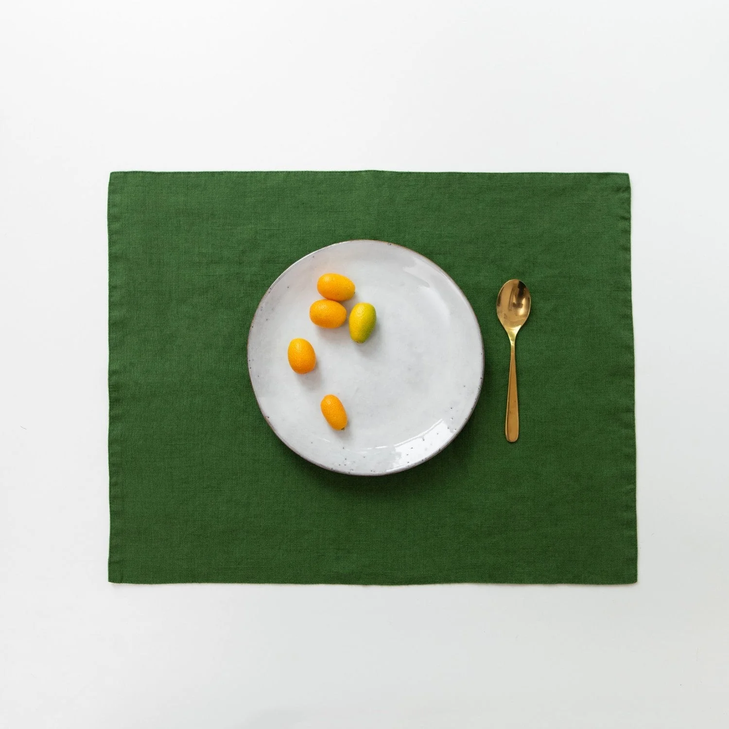 True Green Linen Placemat - Image 2