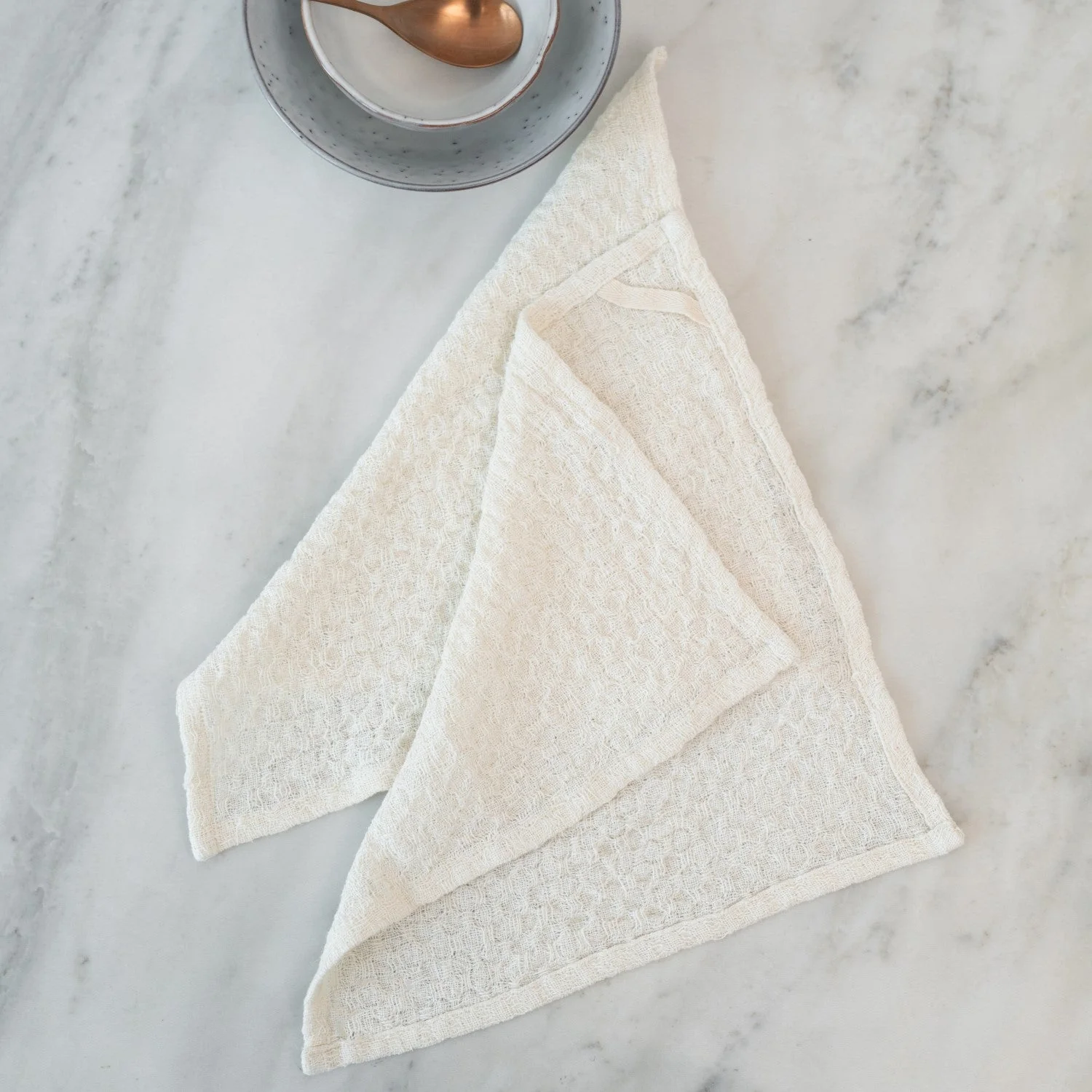 Undyed Linen Dishcloth Set of 2 - Image 2