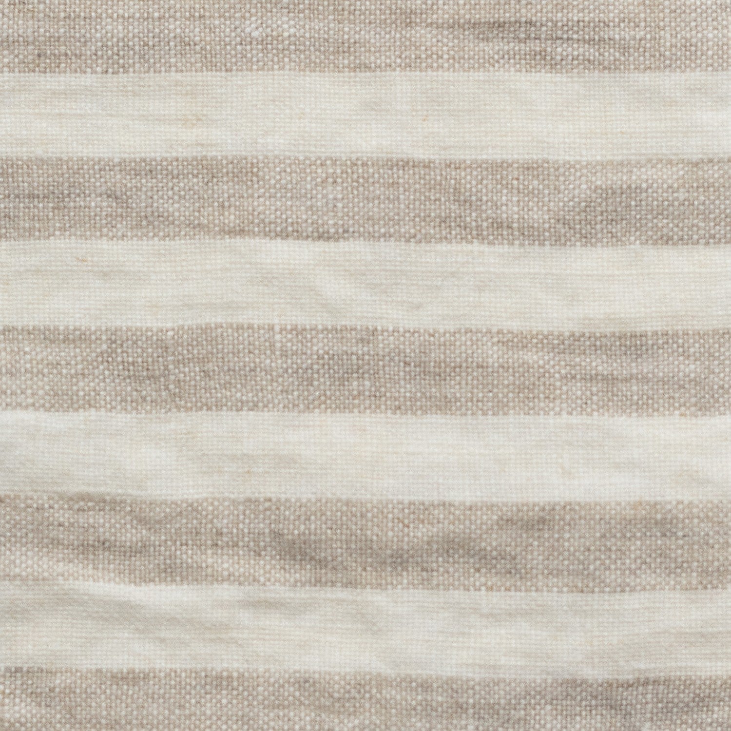 Unwashed Natural Stripes Linen Fabric 190 g/sq.m