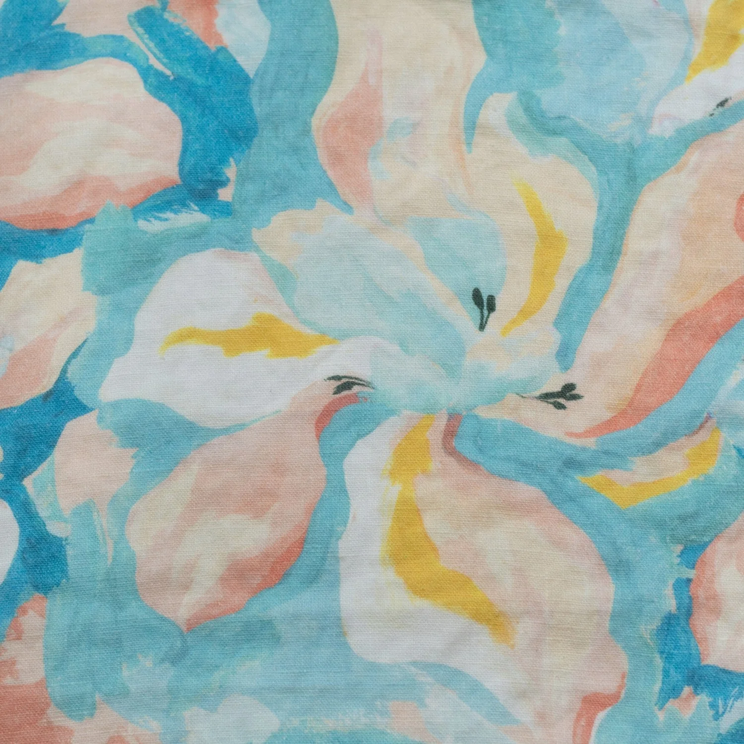 Unwashed LIMITED EDITION Pastel Iris Linen Fabric 185 g/sq.m
