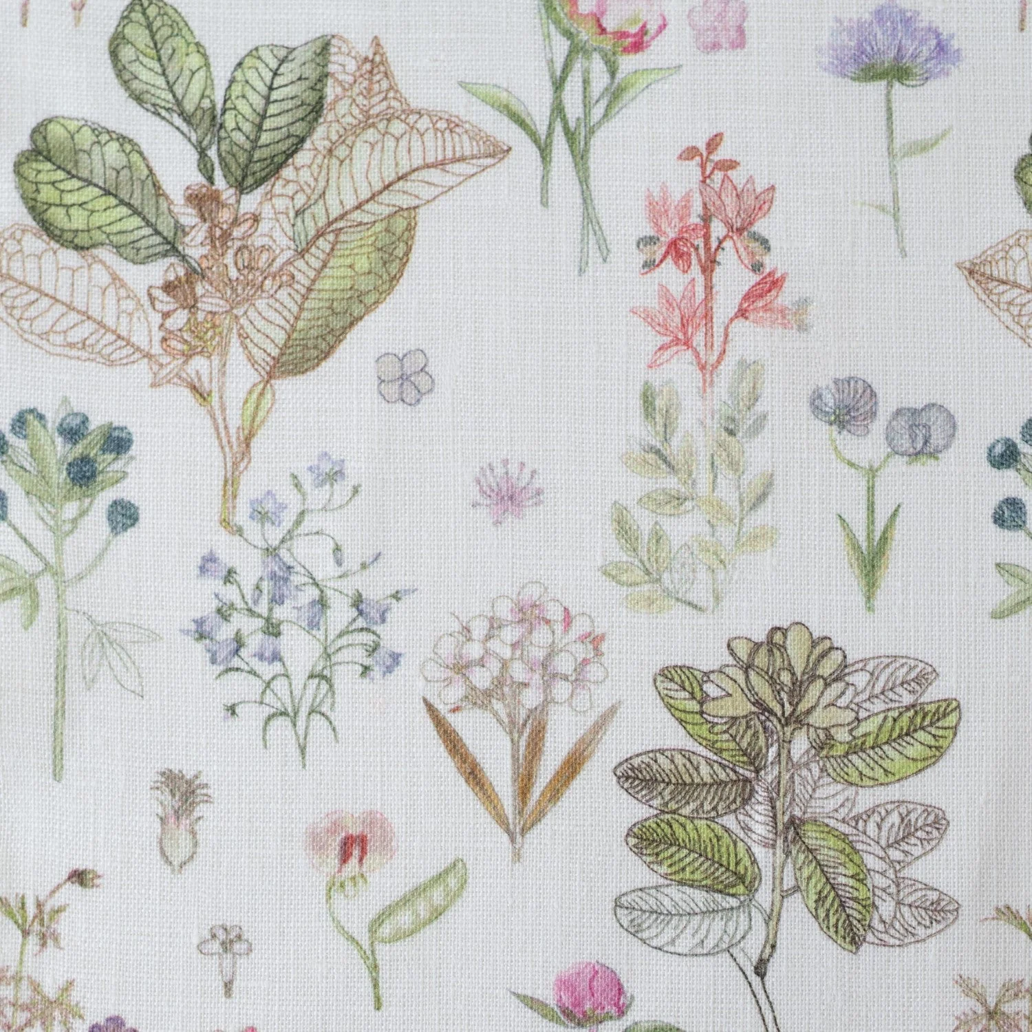 Unwashed White Botany Linen Fabric 185 g/sq.m