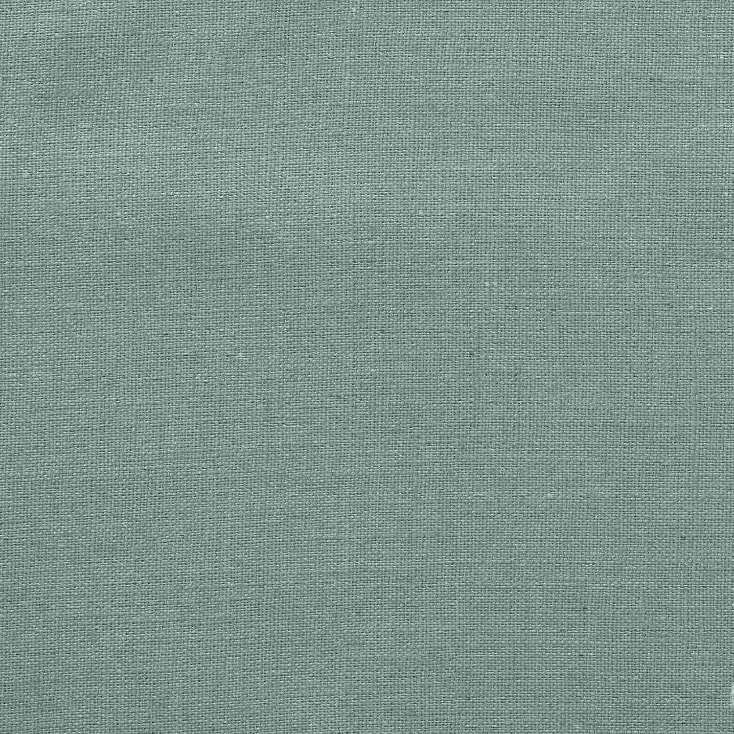 Unwashed Wide Green Milieu Linen Fabric 160 g/sq.m