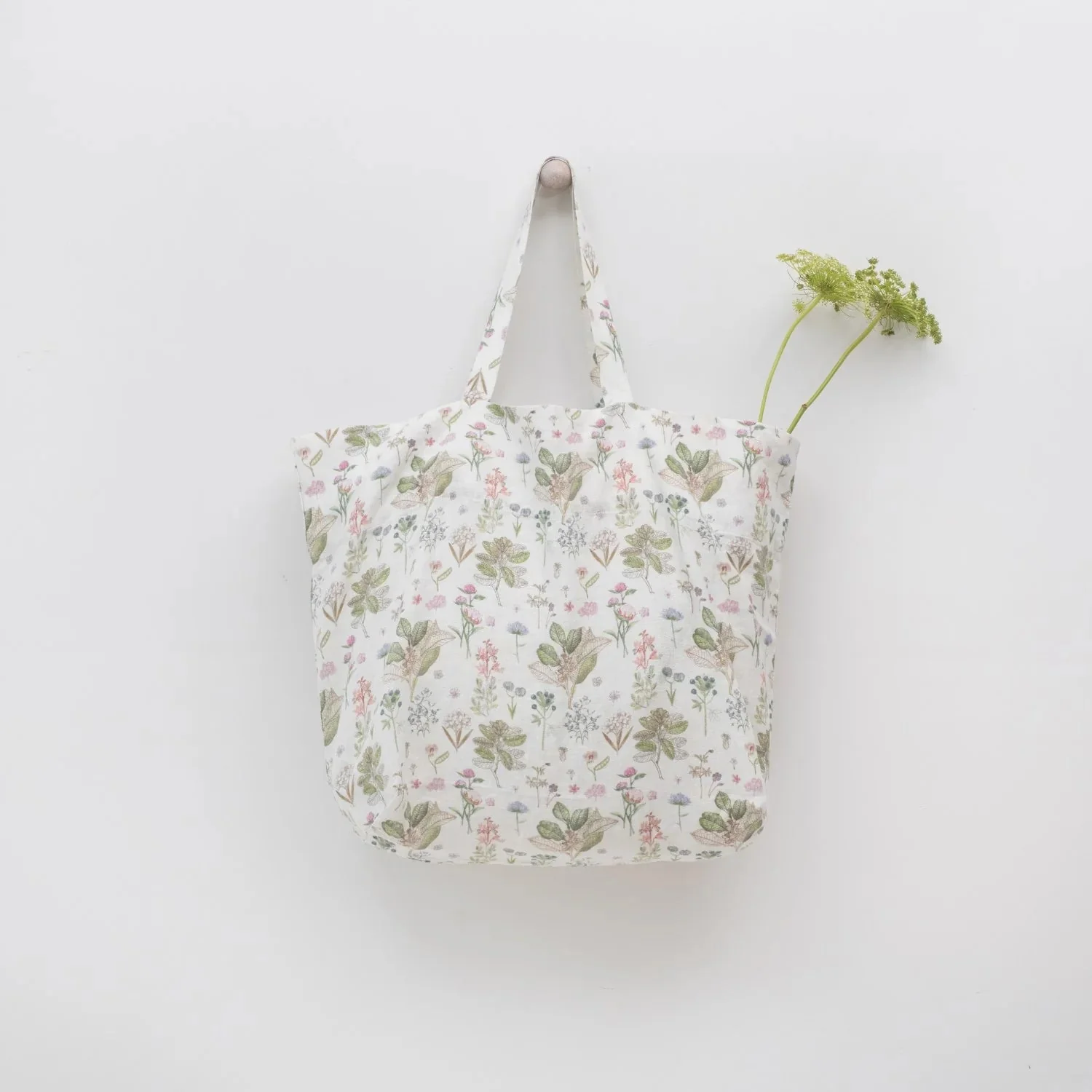 White Botany Linen Big Bag