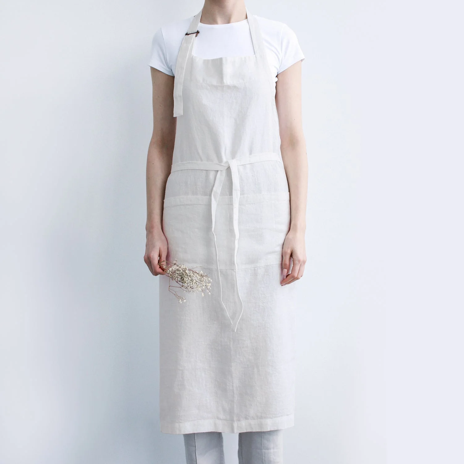 Off-White Linen Chef Apron