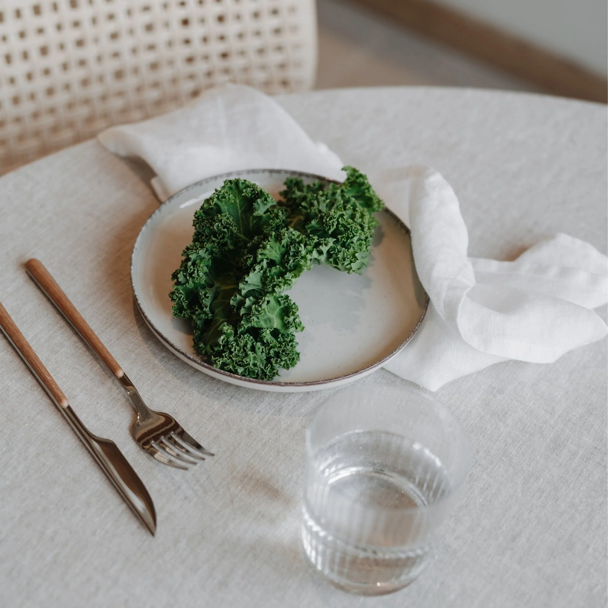 White Lightweight Linen Napkins Set of 2 - Image 3