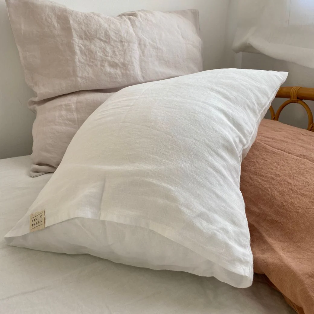 White Linen Pillowcase - Image 2