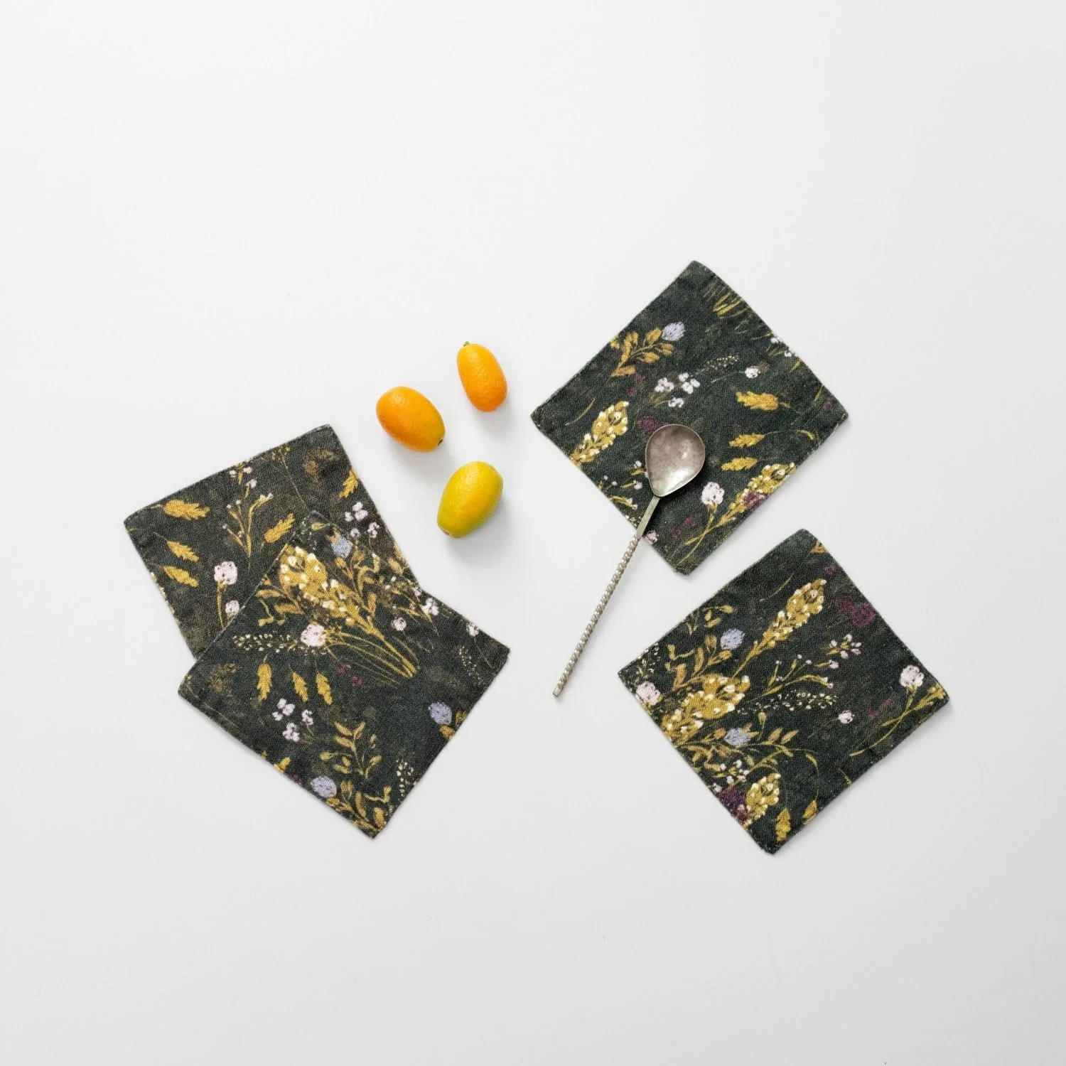 LIMITED EDITION Woodland Linen Coasters Set of 4