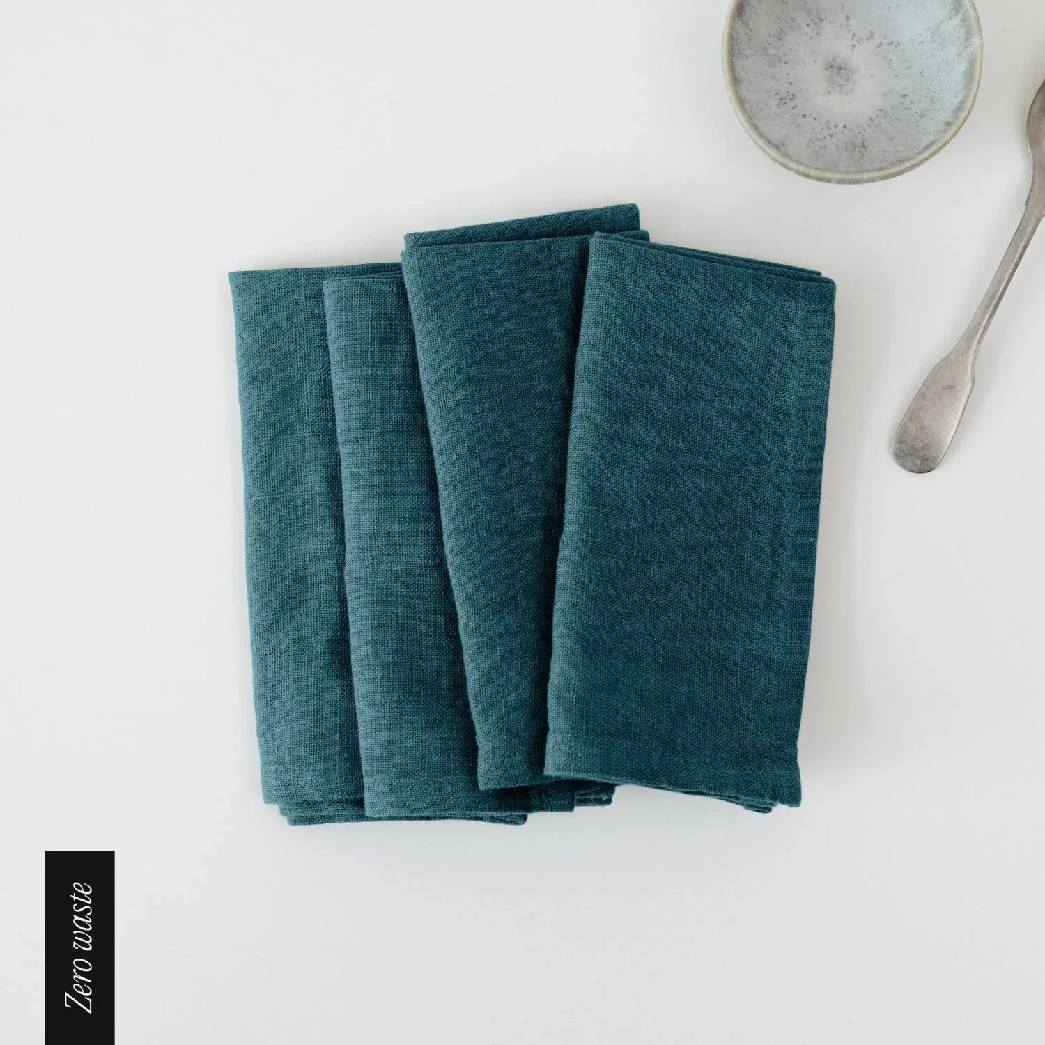 Zero Waste Deep Water Linen Napkins Set of 4
